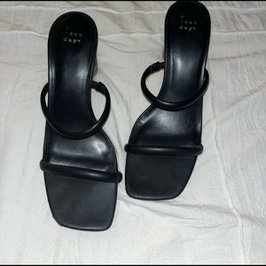 A new day heels with snake print